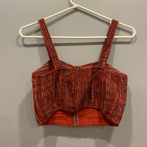 Striped Cropped Tank Top - Picture 2 of 2